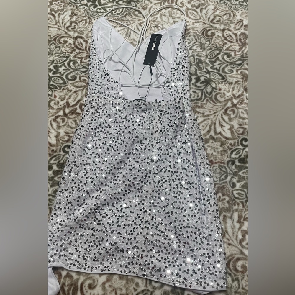 White mini dress